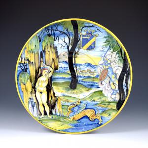 Piatto raffigurante Perseo e Andromeda